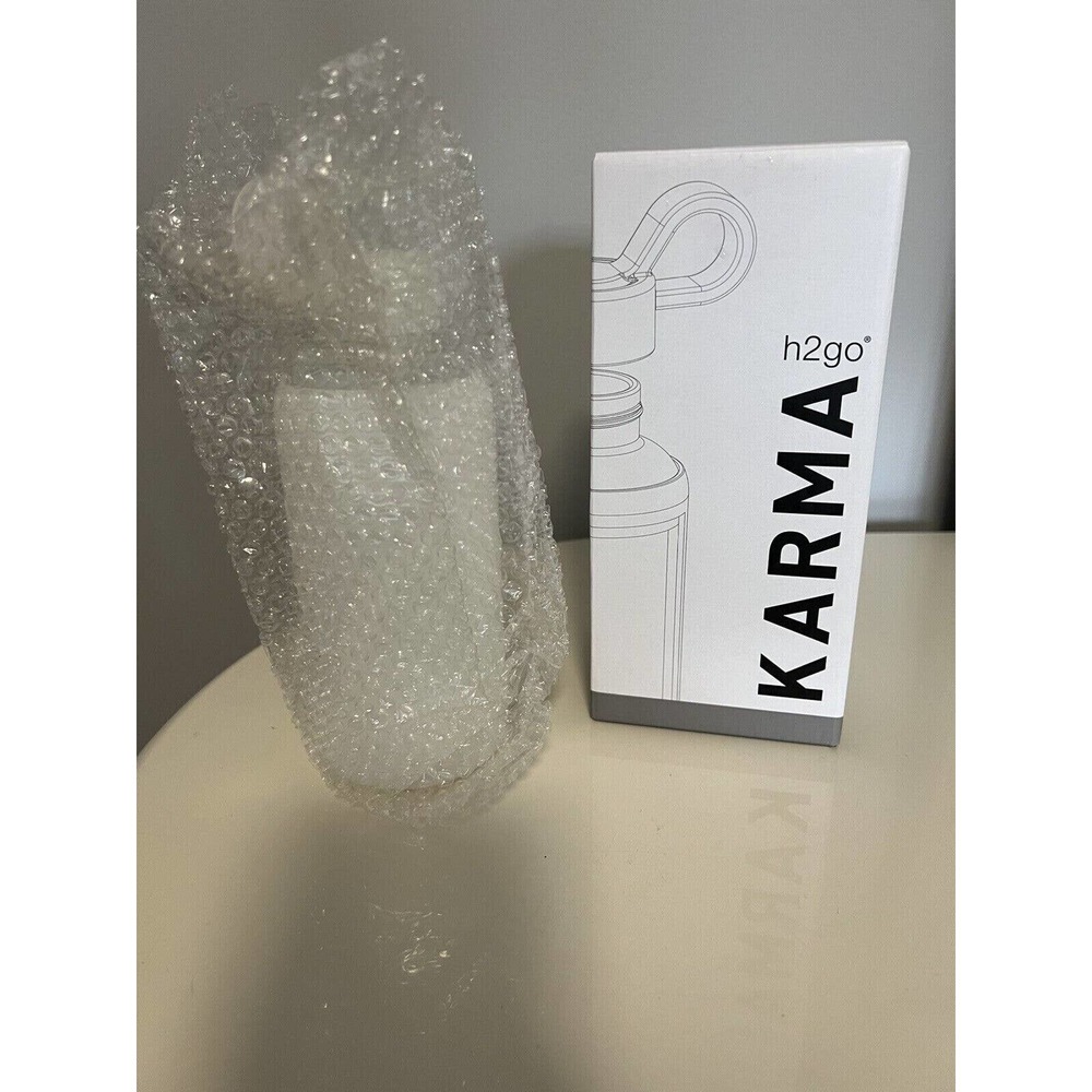 h2go Karma 16oz Boro Silicate Glass Water Bottle Docusign Protective Sleeve